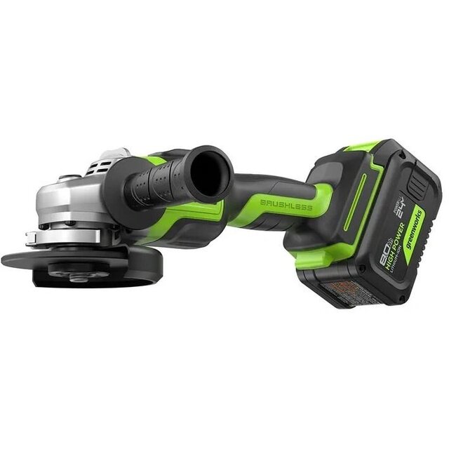 Углошлифовальная машина Greenworks GD24AG (Цвет: Green) Углошлифовальная машина Greenworks GD24AG (Цвет: Green)
