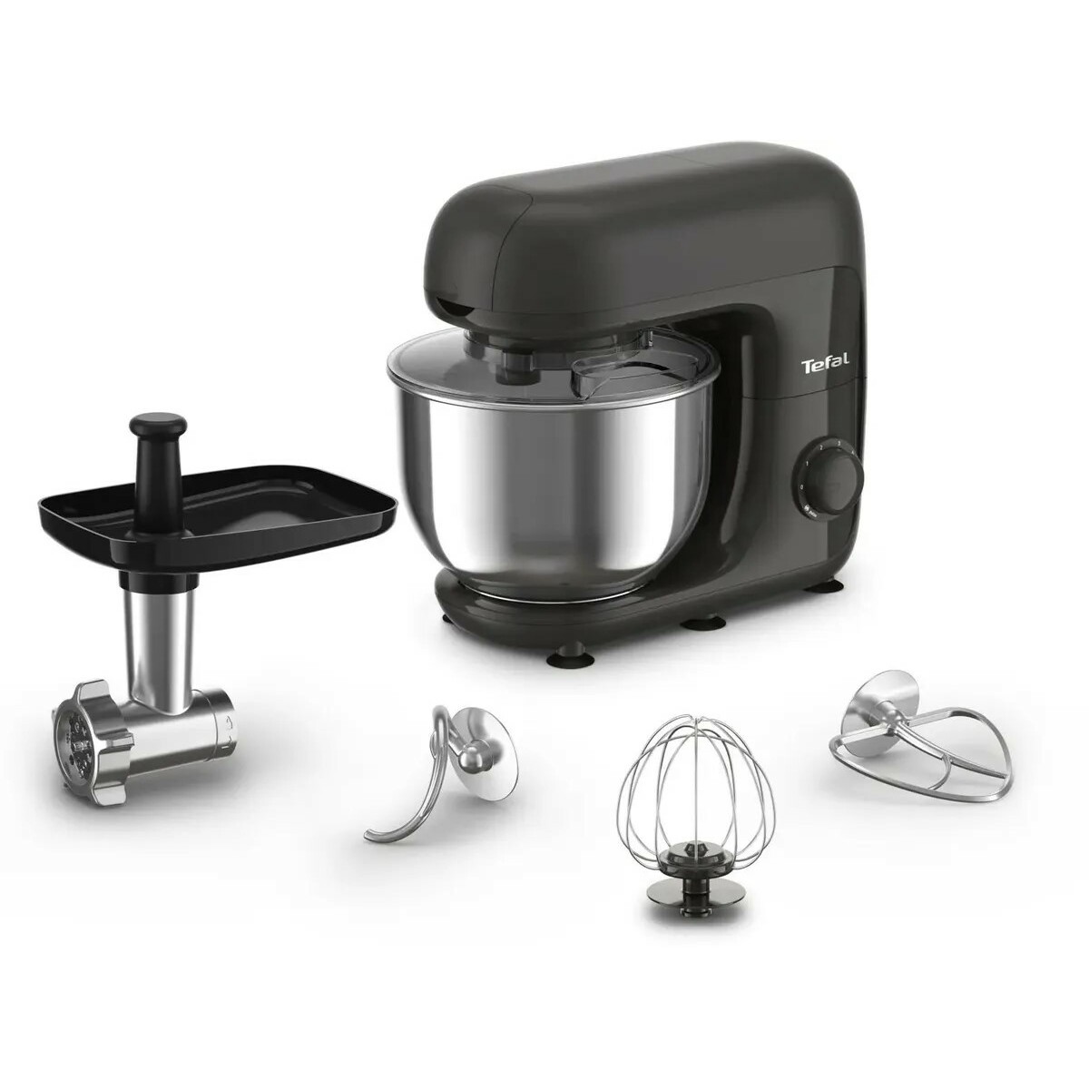 Кухонная машина Tefal Bake Essential QB161H38 (Цвет: Black/Silver)