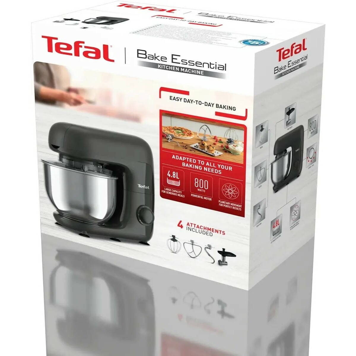 Кухонная машина Tefal Bake Essential QB161H38 (Цвет: Black/Silver)