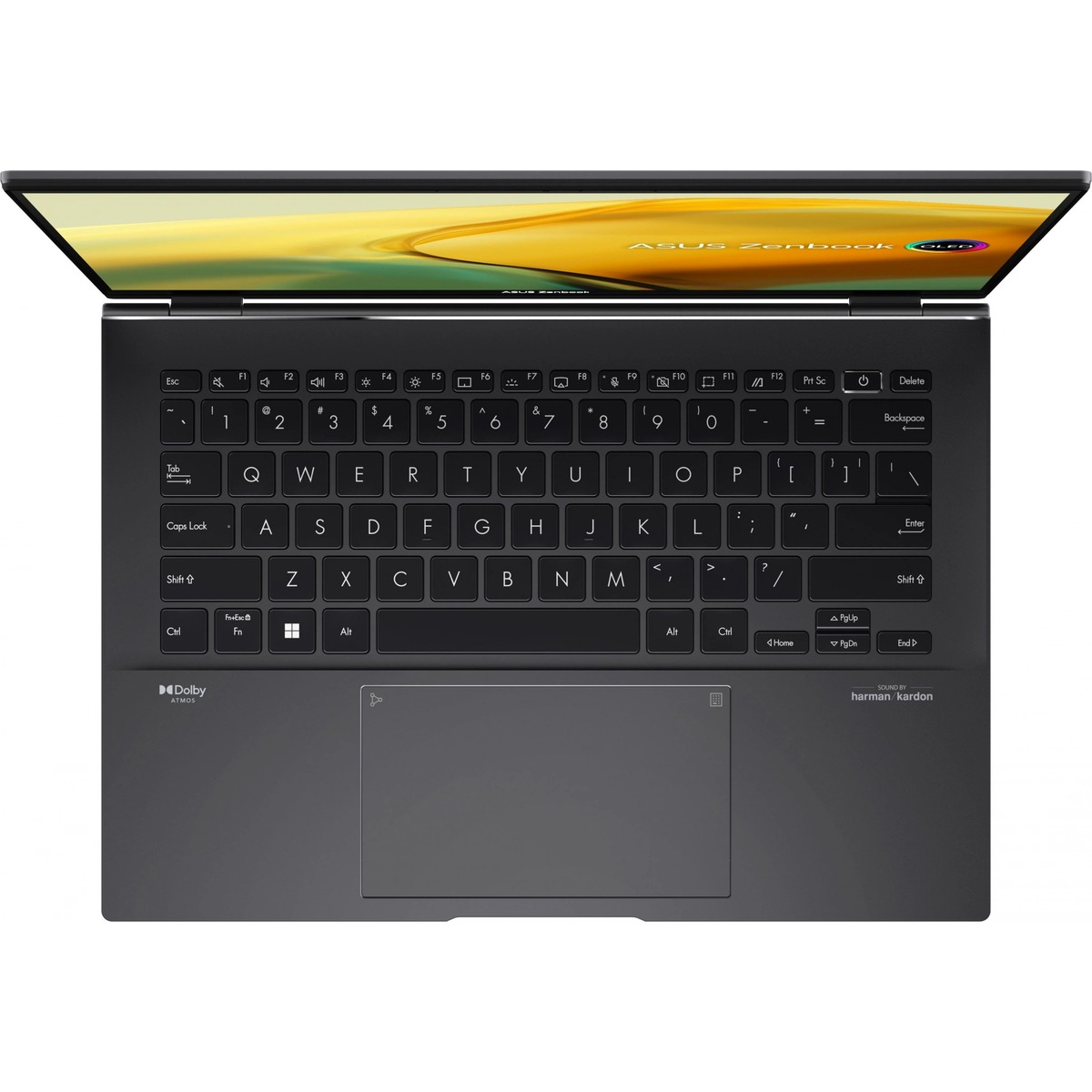 Ноутбук Asus Zenbook 14 UM3402YA-KP854 Ryzen 5 7430U 16Gb SSD512Gb AMD Radeon 14 IPS WQXGA (2560x1600) noOS black WiFi BT Cam Bag (90NB0W95-M01KZ0)