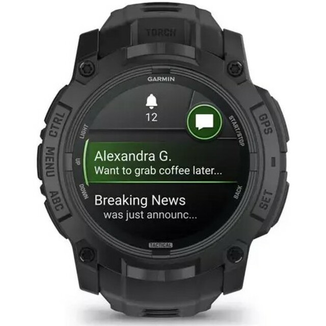 Умные часы Garmin Instinct 3 50mm Tactical Edition Amoled, черный