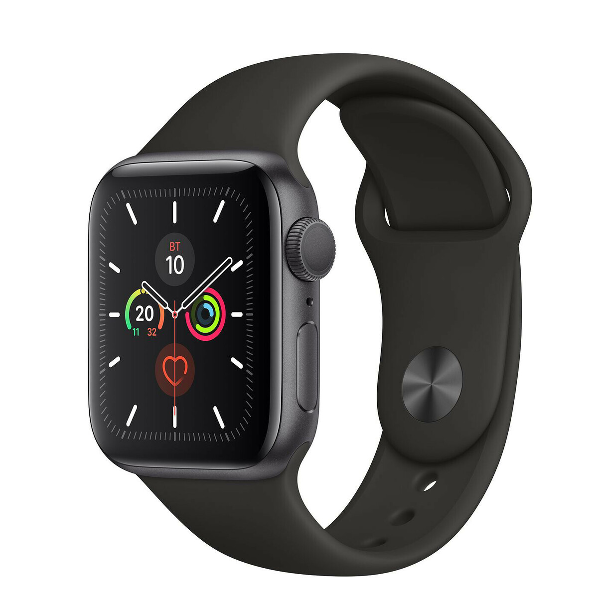 Умные часы Apple Watch Series 5 GPS 40mm Aluminum Case with Sport Band (Цвет: Space Gray / Black)