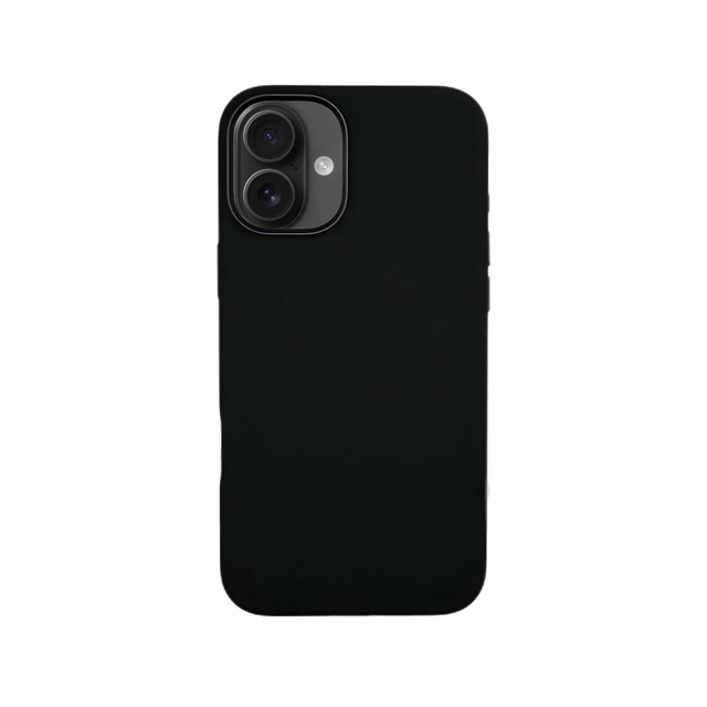 Чехол-накладка Comma Nature Series Magnetic Silicone Case для iPhone 16 (Цвет: Black)