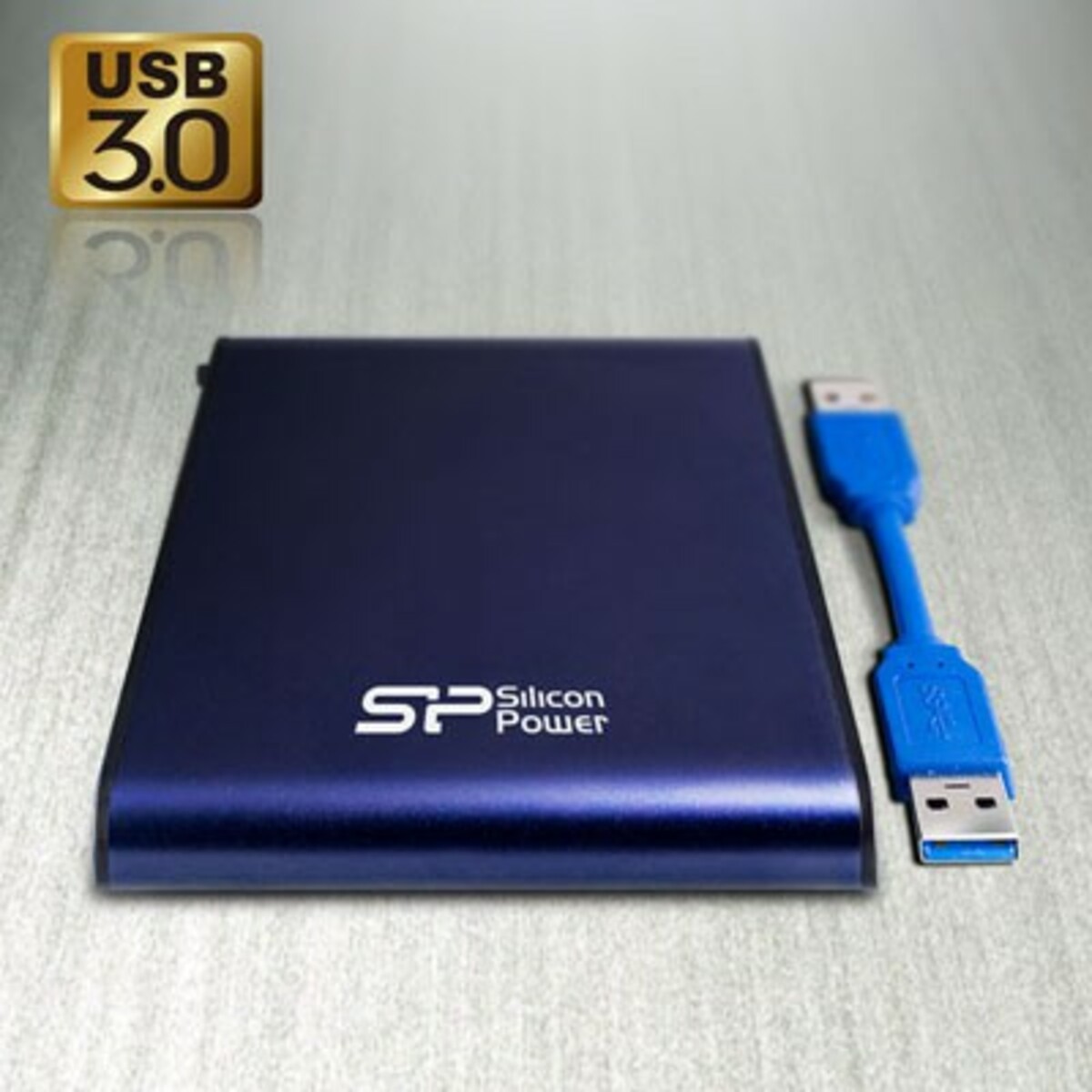 Жесткий диск Silicon Power USB 3.0 1Tb SP010TBPHDA80S3B (Цвет: Blue)