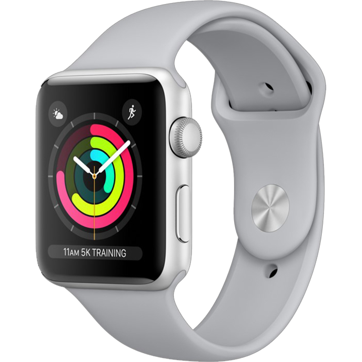 Умные часы Apple Watch Series 3 42mm Aluminum Case with Sport Band (Цвет: Silver/Fog)