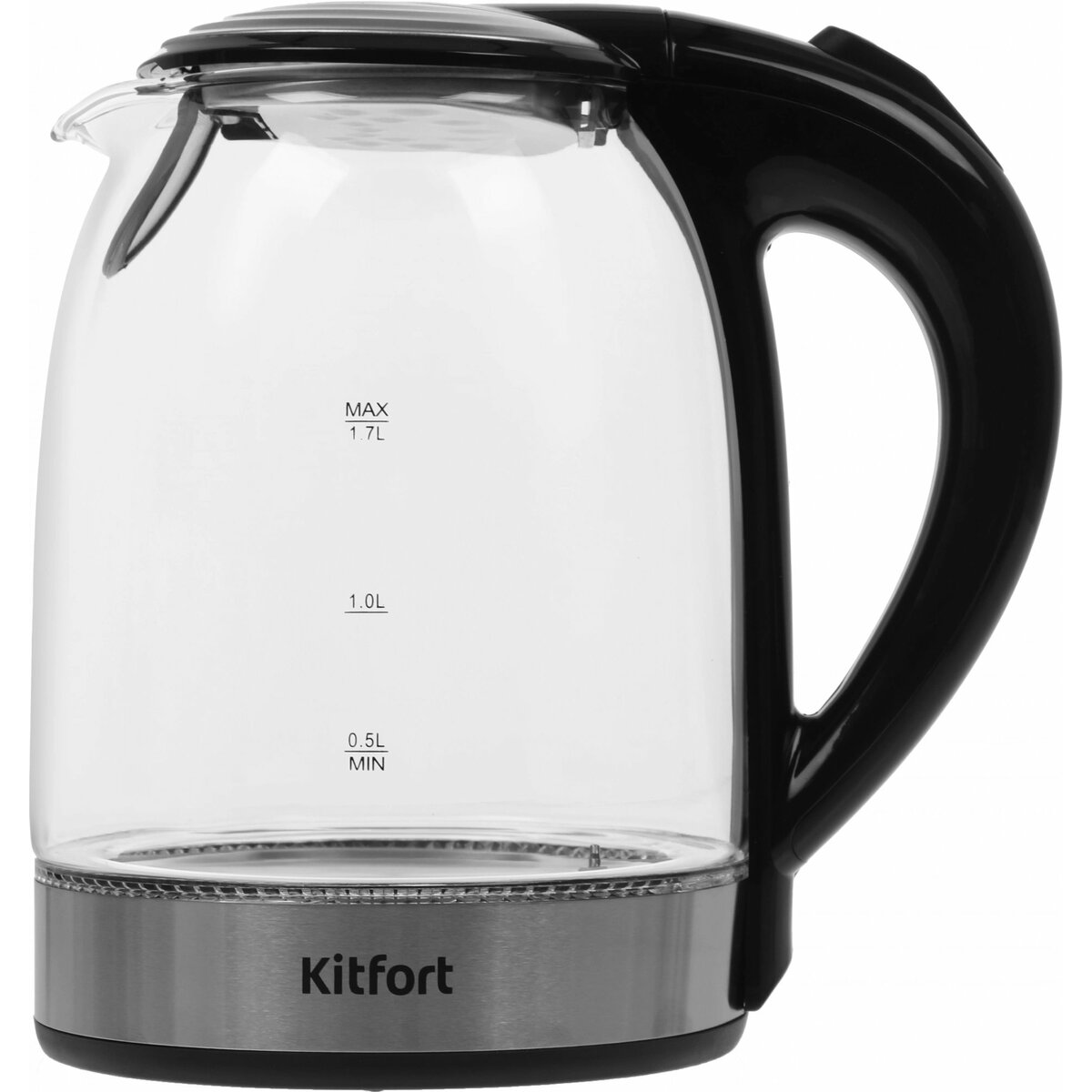 Чайник электрический Kitfort КТ-657 (Цвет: Inox/Black)
