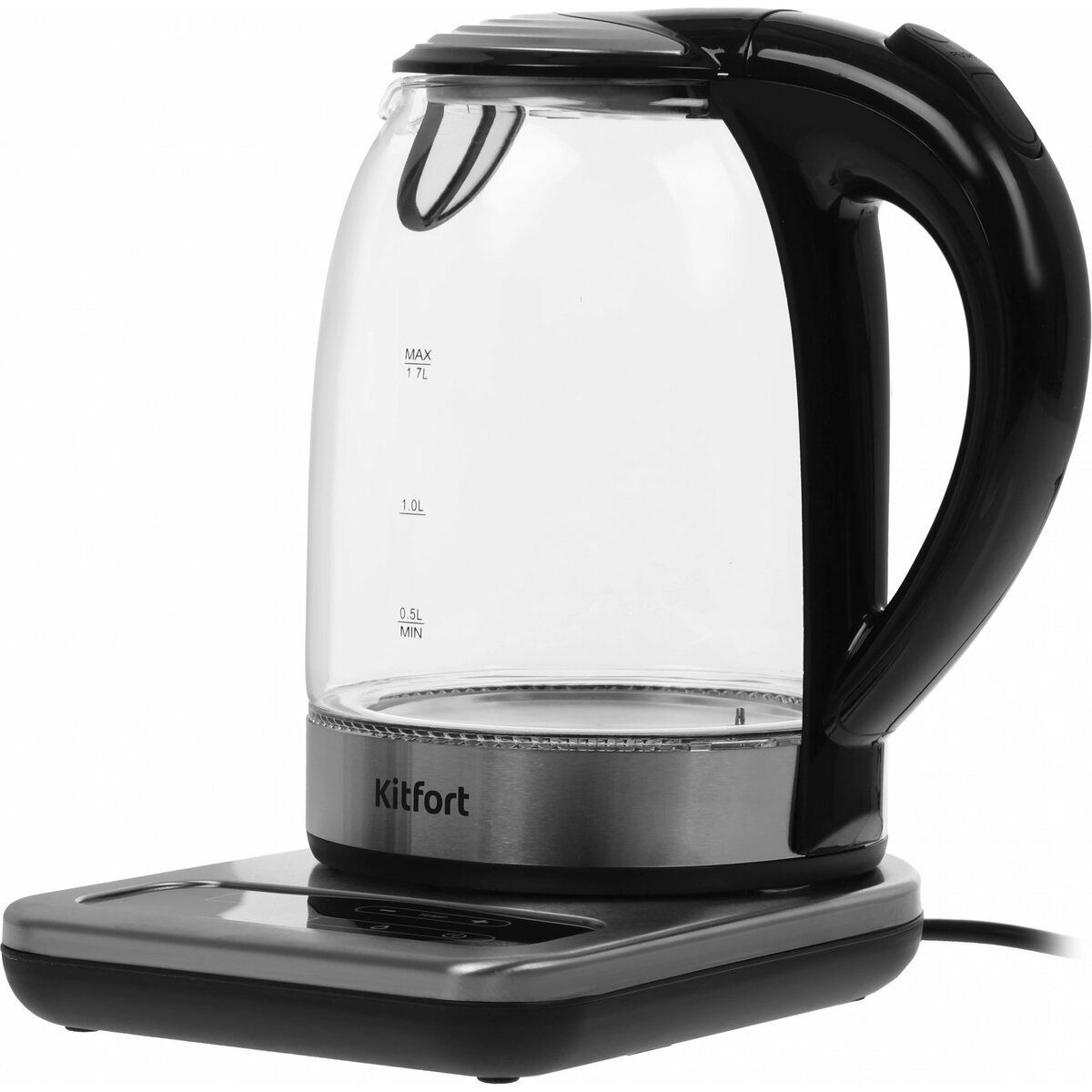 Чайник электрический Kitfort КТ-657 (Цвет: Inox/Black)