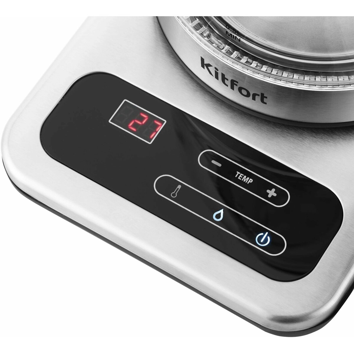 Чайник электрический Kitfort КТ-657 (Цвет: Inox/Black)