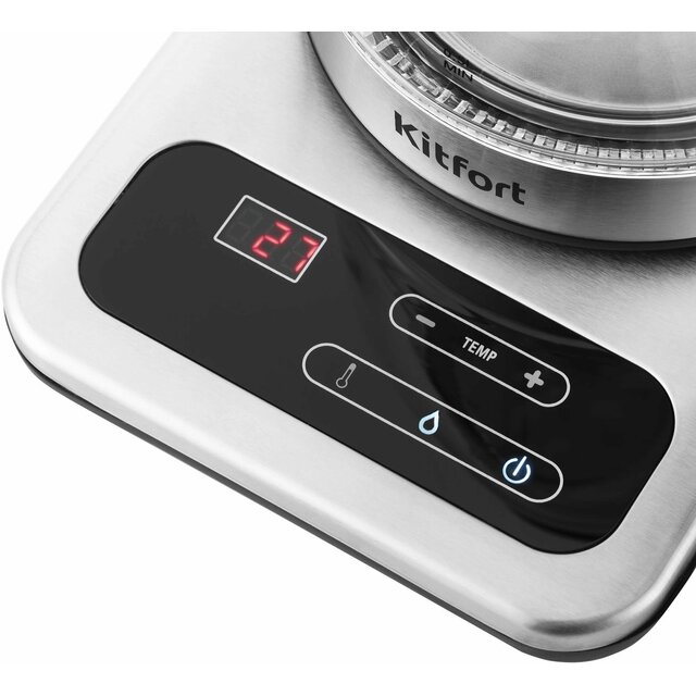Чайник электрический Kitfort КТ-657 (Цвет: Inox / Black)