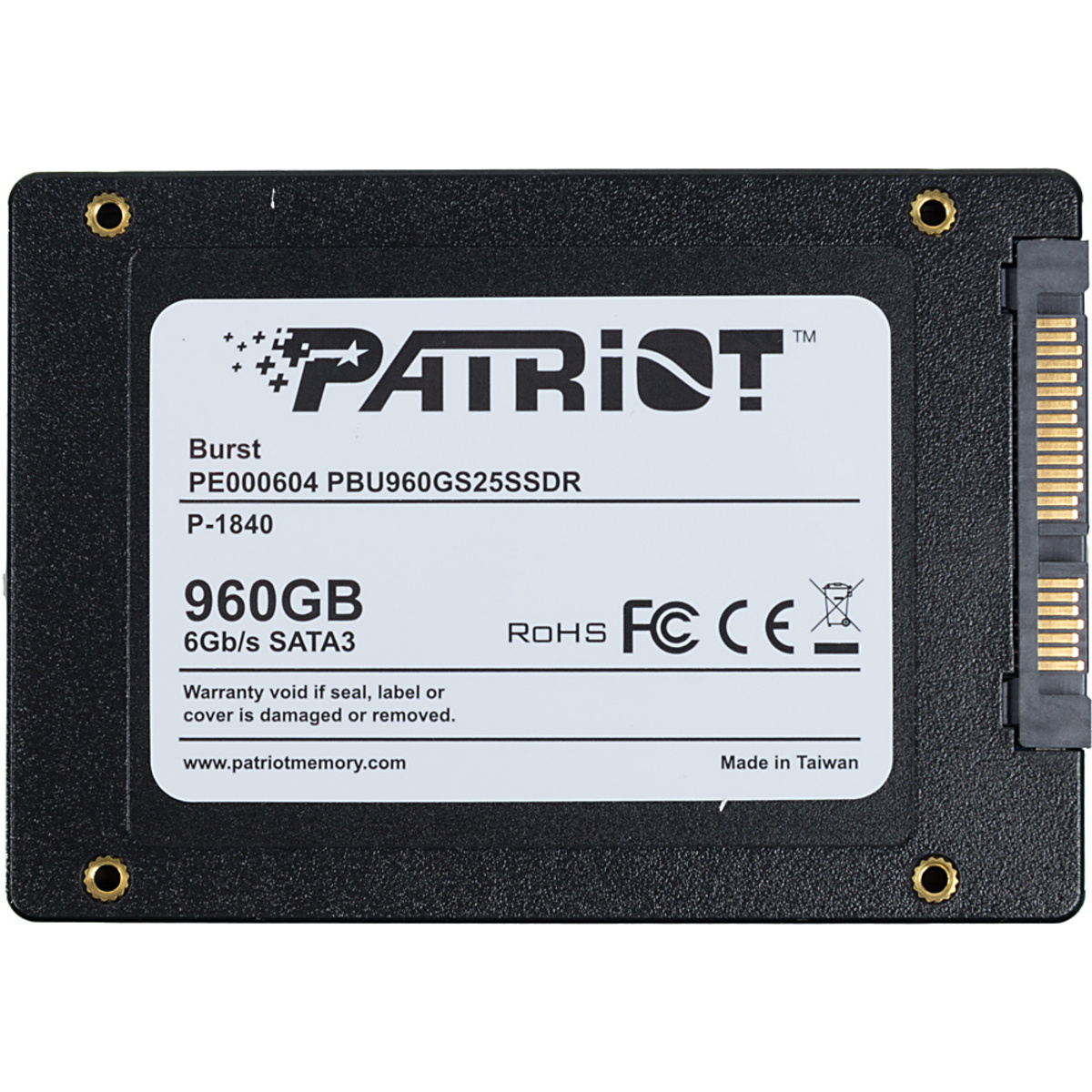 Накопитель SSD Patriot SATA III 960Gb PBU960GS25SSDR