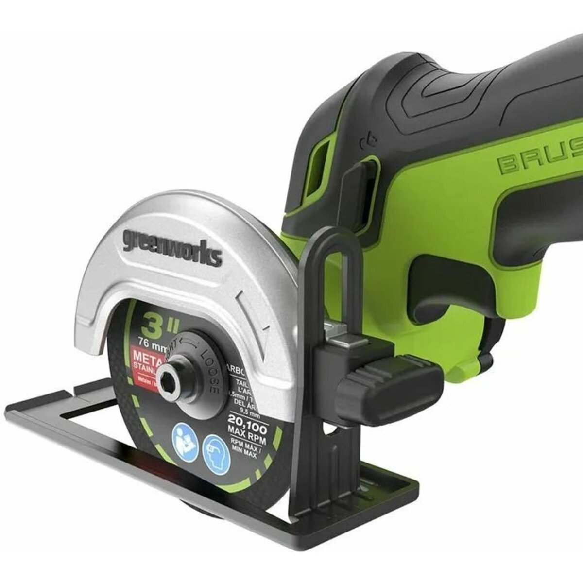 Углошлифовальная машина Greenworks GD24UCS (Цвет: Green)