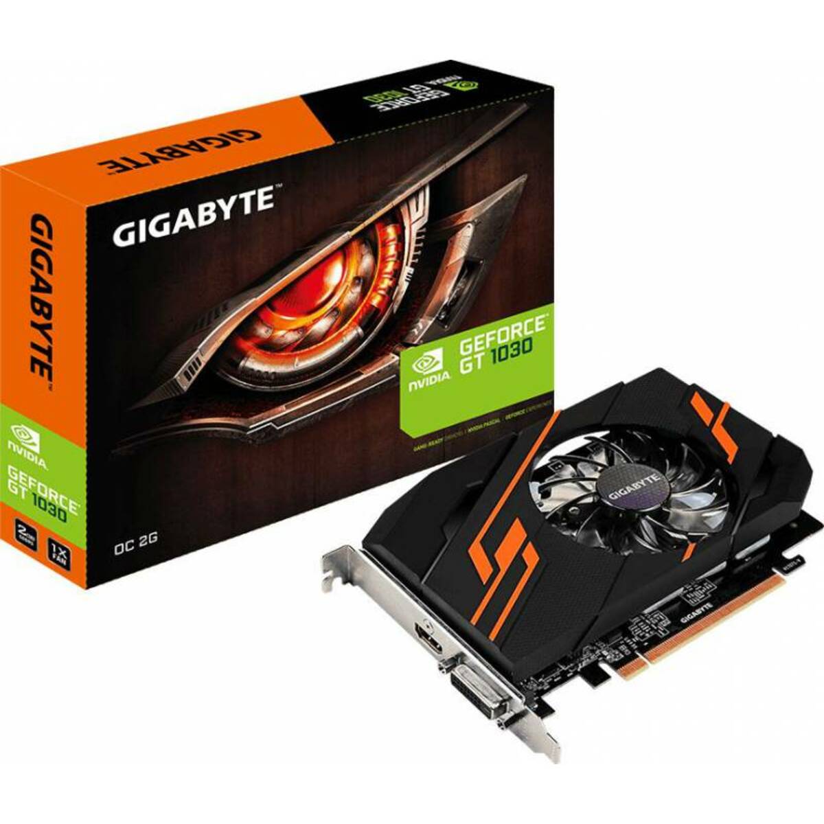 Видеокарта GIGABYTE GeForce GT 1030 OC 2G (GV-N1030OC-2GI)