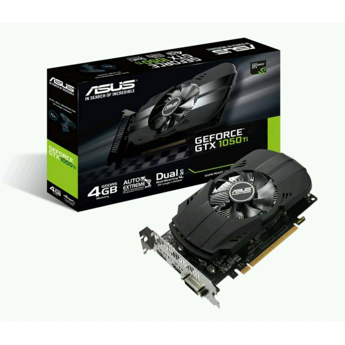 Видеокарта ASUS Phoenix GeForce GTX 1050 Ti 1290MHz PCI-E 3.0 4096MB 7008MHz 128 bit DVI HDMI DisplayPort HDCP