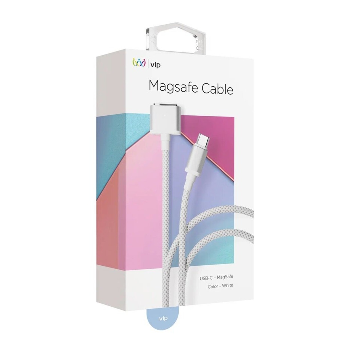 Кабель VLP MagSafe Cable USB-C to MagSafe 2m 140Вт, белый