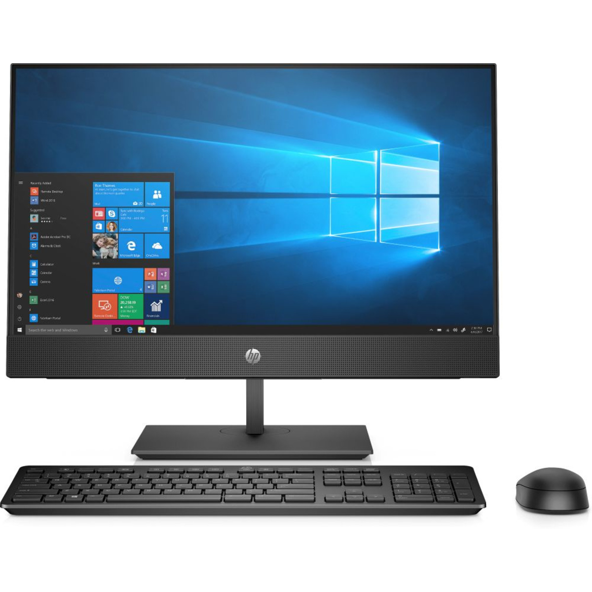Моноблок HP ProOne 440 G4 23.8 Full HD i3 8100T (3.1) / 4Gb / 500Gb 7.2k / UHDG 630 / DVDRW / Windows 10 Professional 64 / GbitEth / WiFi / BT / клавиатура / мышь / черный 1920x1080