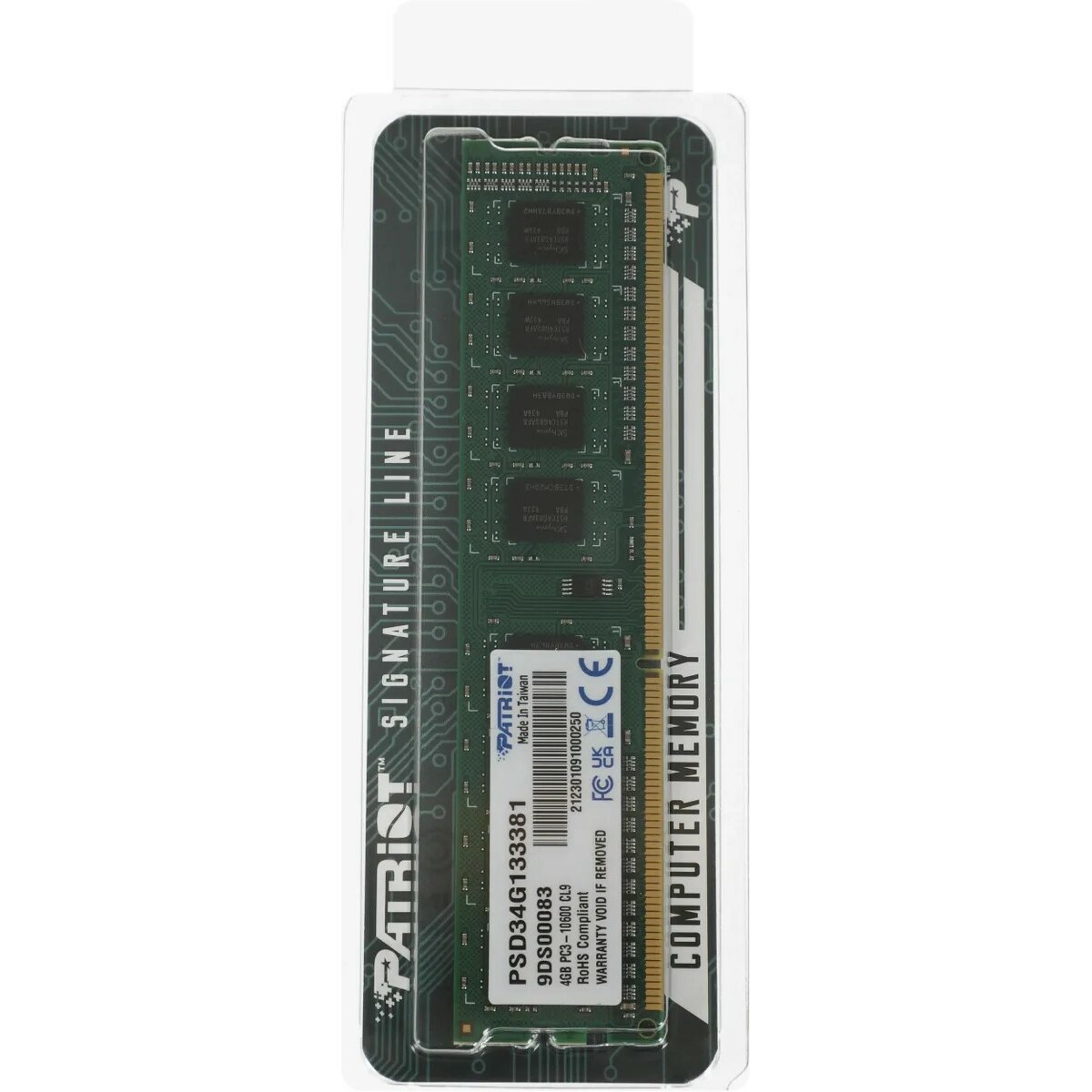 Память DDR3 4Gb 1333MHz Patriot PSD34G133381