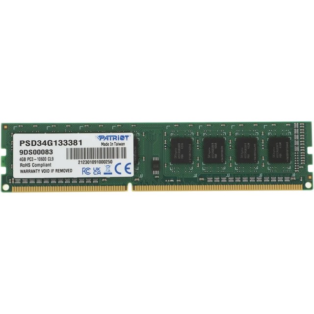 Память DDR3 4Gb 1333MHz Patriot PSD34G133381