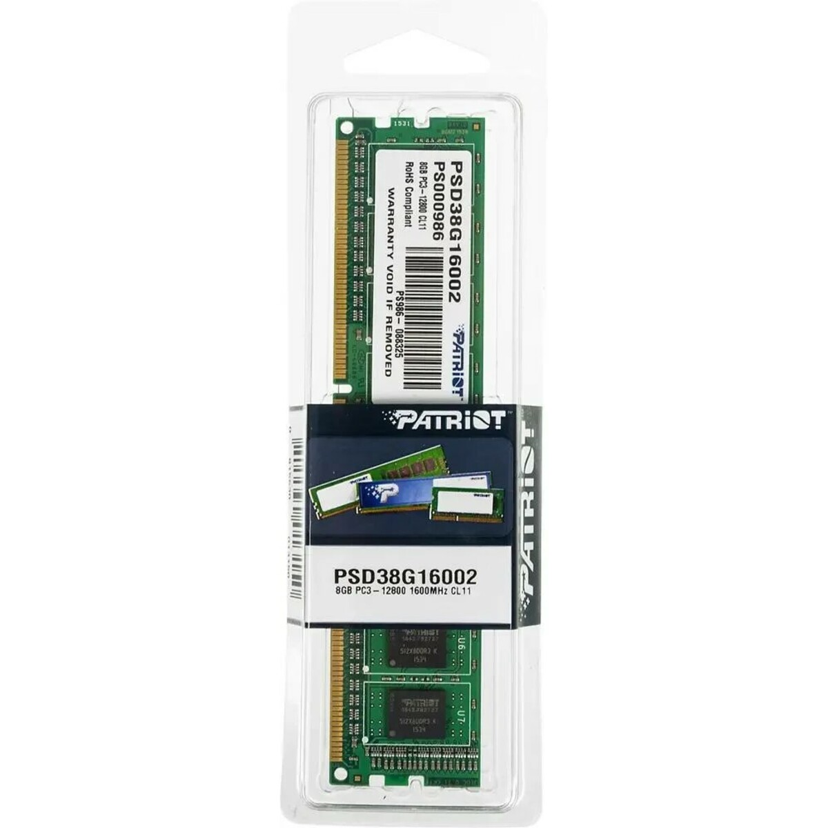 Память DDR3 8Gb 1600MHz Patriot PSD38G16002