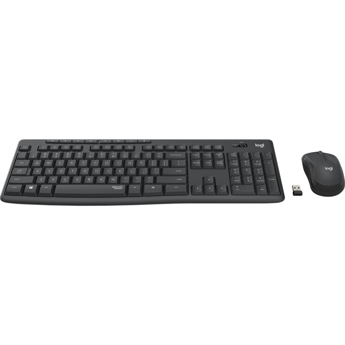 Клавиатура + мышь Logitech MK295 Silent Wireless Combo (Цвет: Black)