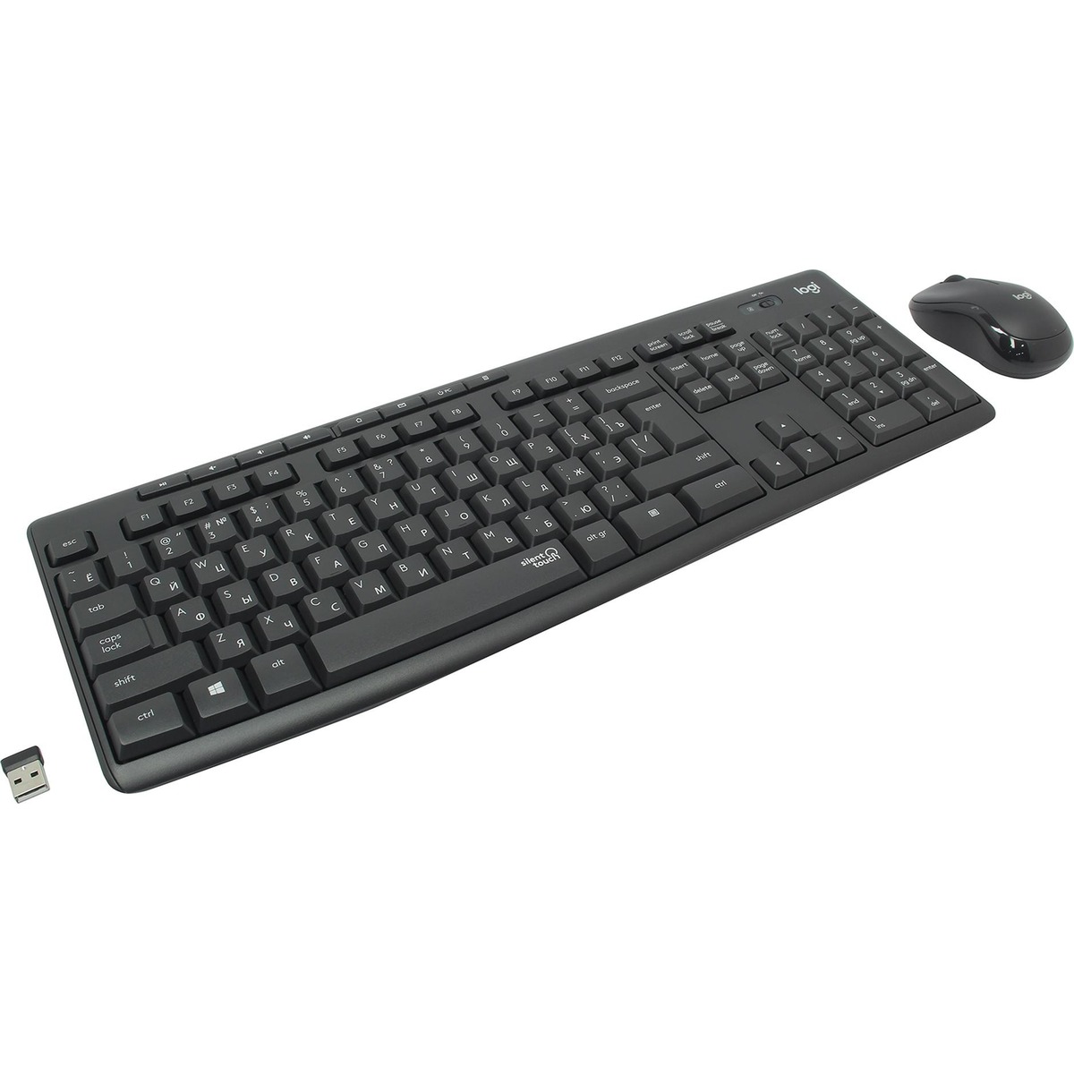 Клавиатура + мышь Logitech MK295 Silent Wireless Combo (Цвет: Black)
