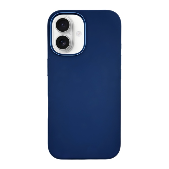 Чехол-накладка Comma Nature Series Magnetic Silicone Case для iPhone 16 (Цвет: Blue)