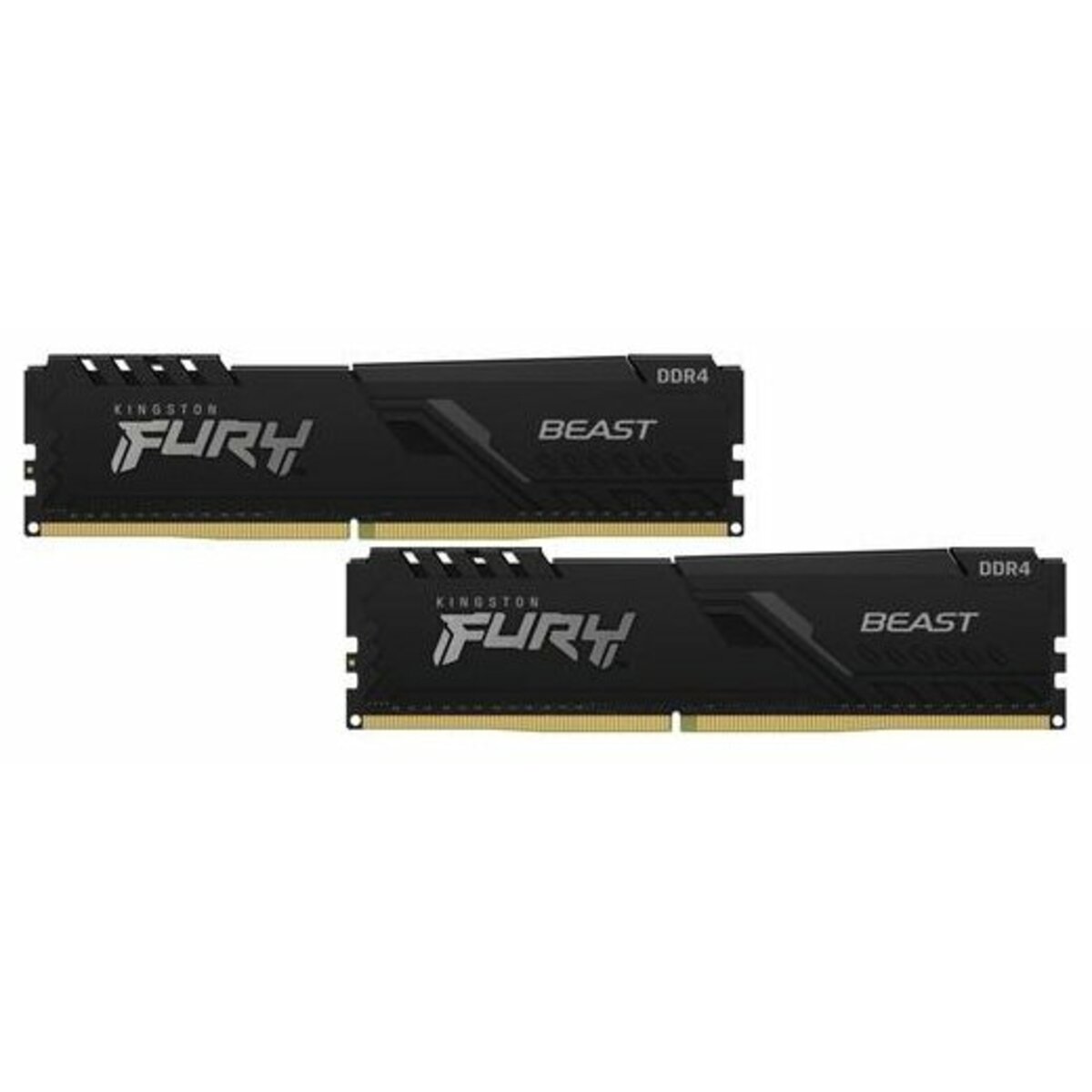 Оперативная память Kingston FURY BEAST, черный 16Gb DDR4 (2x8Gb) 3600Mhz