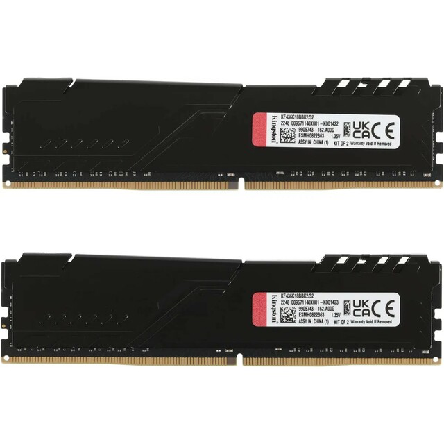 Память DDR4 2x16Gb 3600MHz Kingston KF436C18BBK2/32