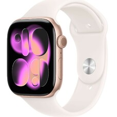 Умные часы Apple Watch Series 11 46mm Aluminum Case with Sport Band M/L (Цвет: Rose Gold/Light Blush)
