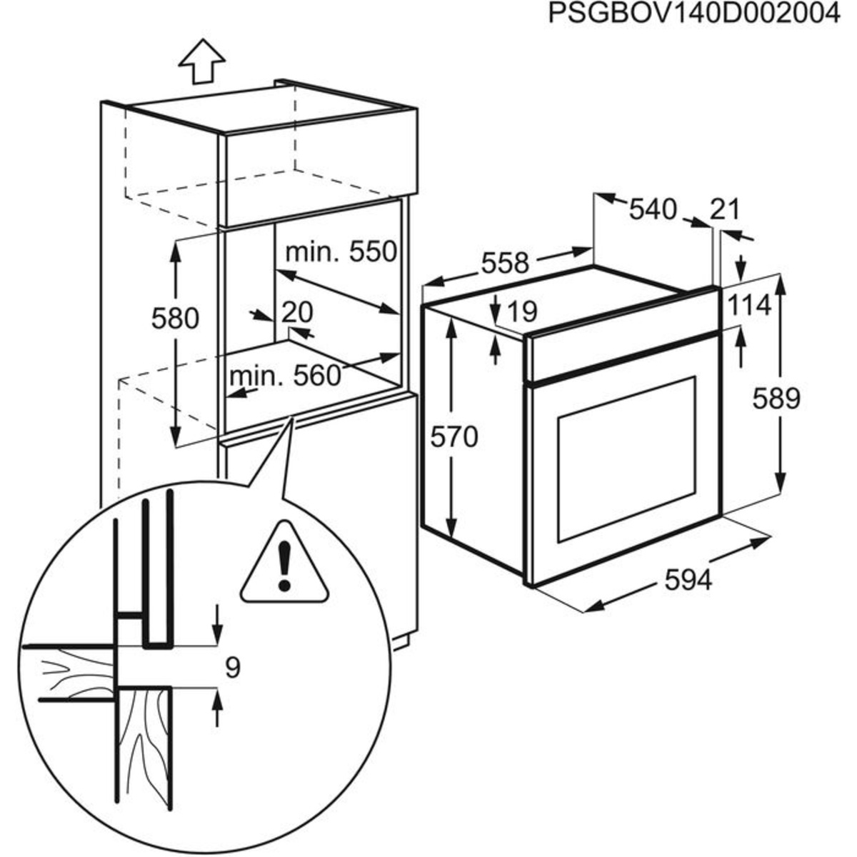 Духовой шкаф Electrolux OEF5E50X (Цвет: Inox)