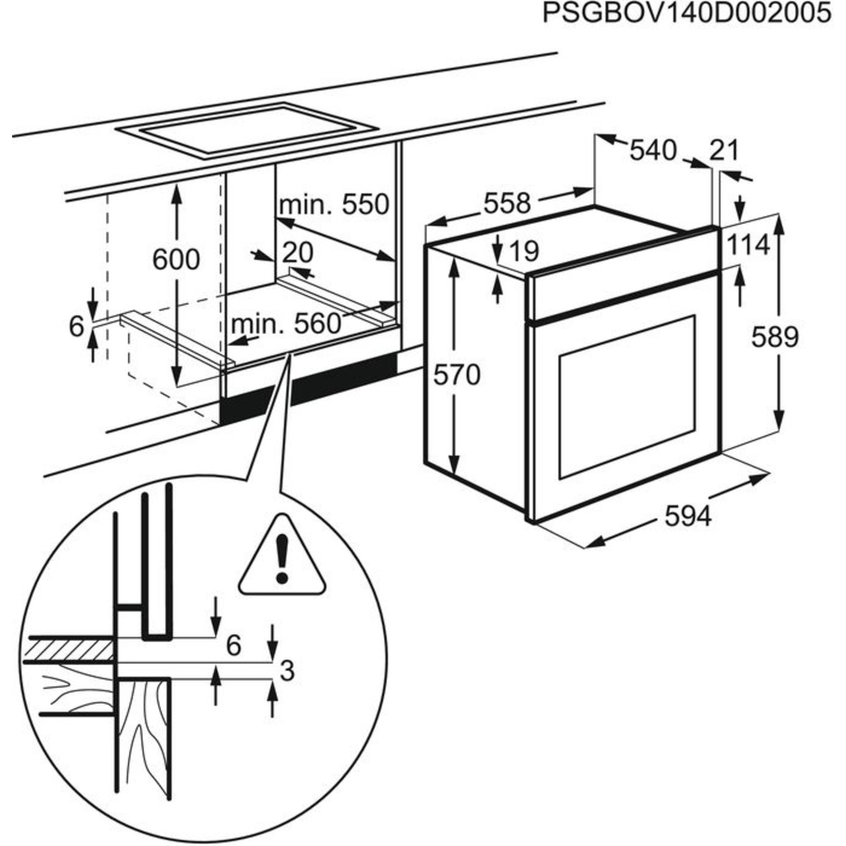 Духовой шкаф Electrolux OEF5E50X (Цвет: Inox)