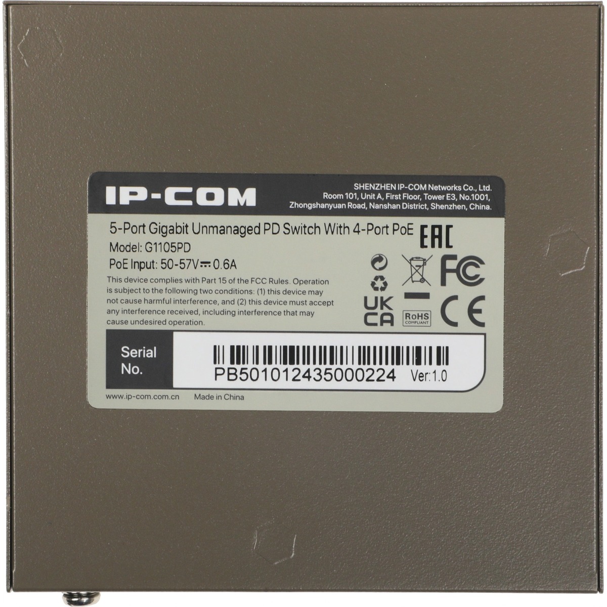 Коммутатор IP-Com G1105PD
