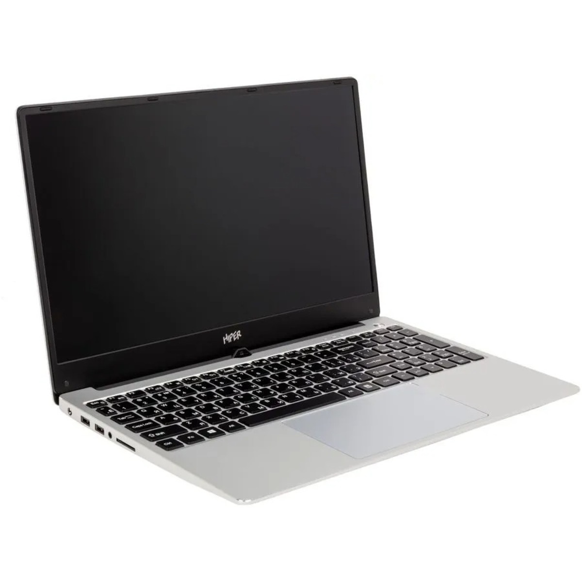 Ноутбук Hiper Workbook Q15UHR Core i3 10110U 8Gb SSD256Gb Intel UHD Graphics 15.6 IPS FHD (1920x1080) Free DOS silver BT Cam