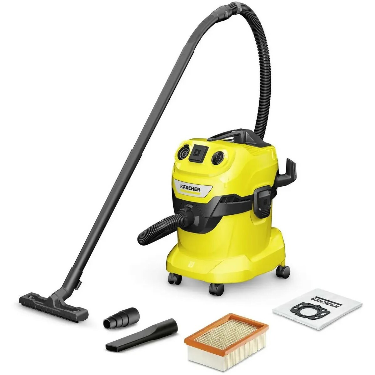 Строительный пылесос Karcher WD 4 P V-20/5/22 (Цвет: Yellow)