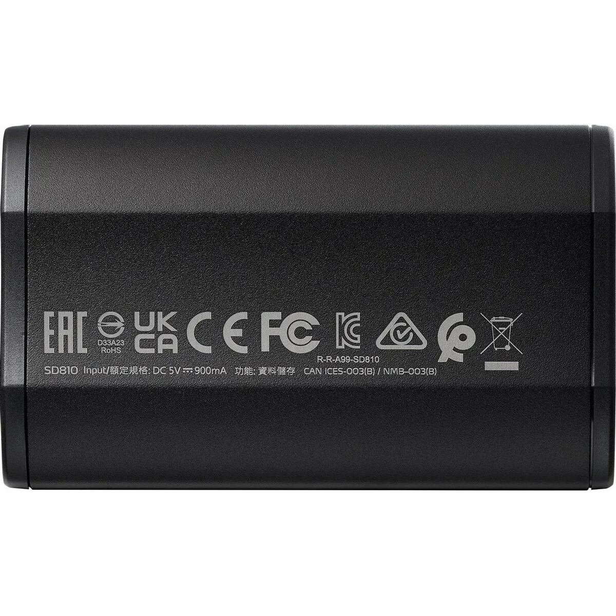 Накопитель SSD A-Data USB-C 500GB SD810-500G-CBK, черный