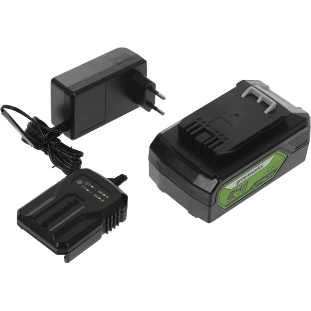 Электрическая цепная пила Greenworks GD24CS30K4 (Цвет: Green) Электрическая цепная пила Greenworks GD24CS30K4 (Цвет: Green)