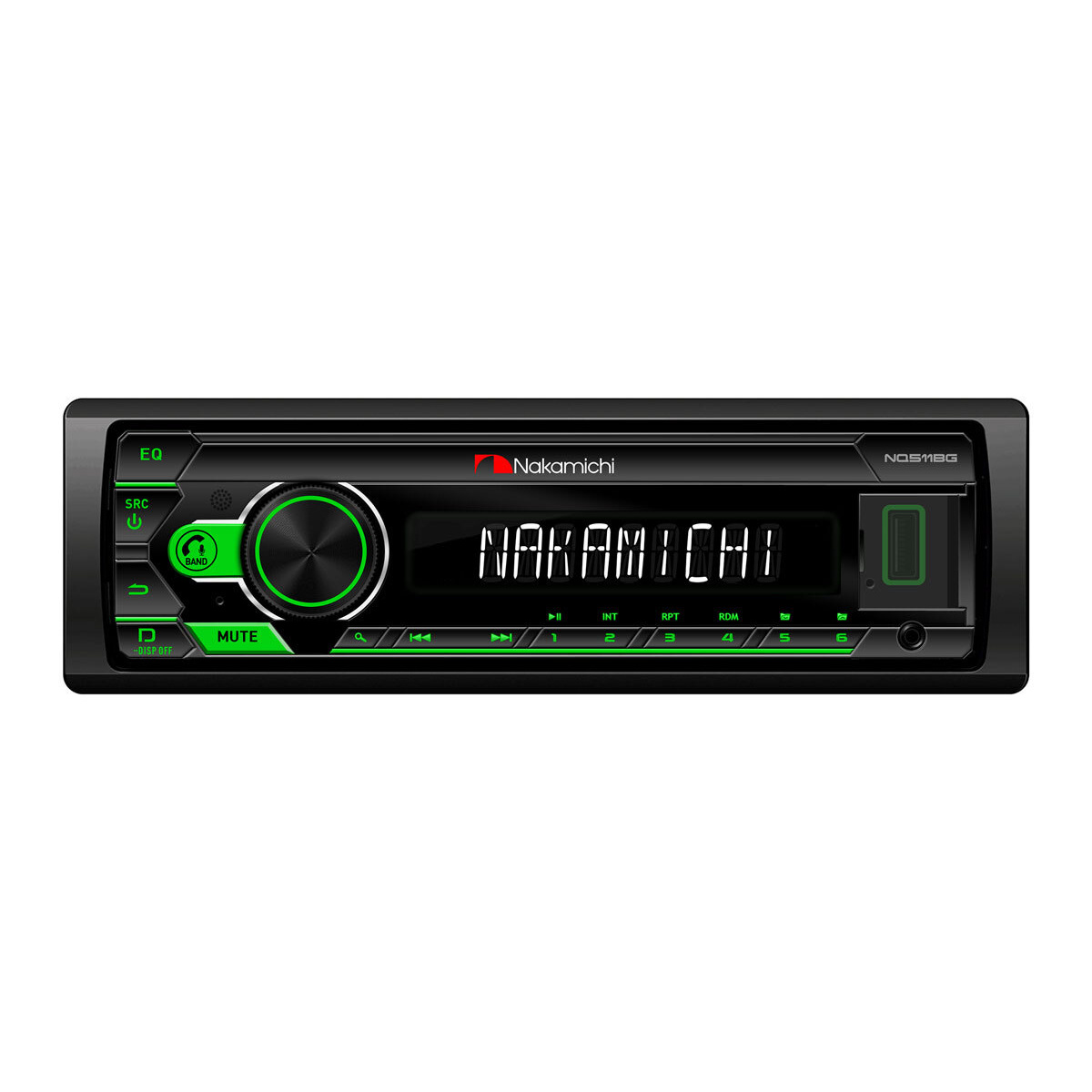 Автомагнитола Nakamichi NQ511BG (Цвет: Black/Green)