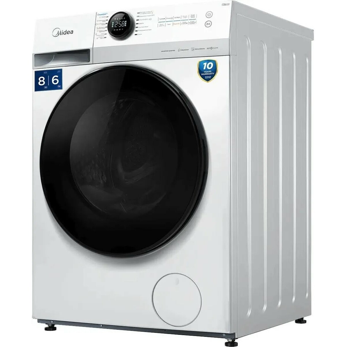 Стиральная машина Midea MF200D80WBS/W-RU, белый