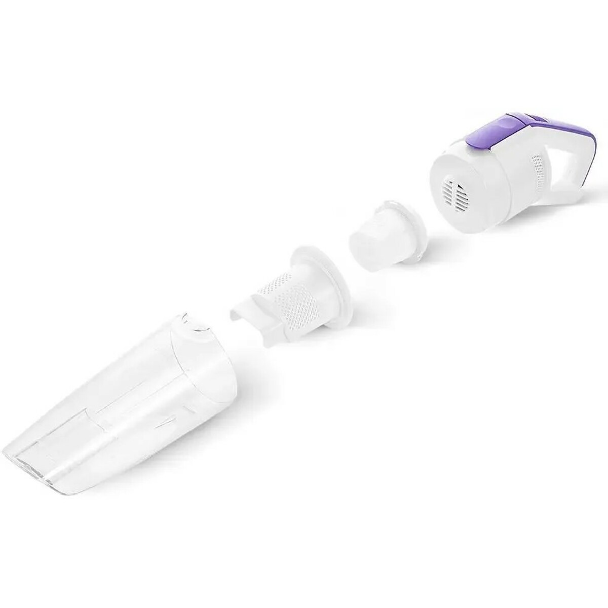 Пылесос ручной Kitfort КТ-5198 (Цвет: White/Purple)