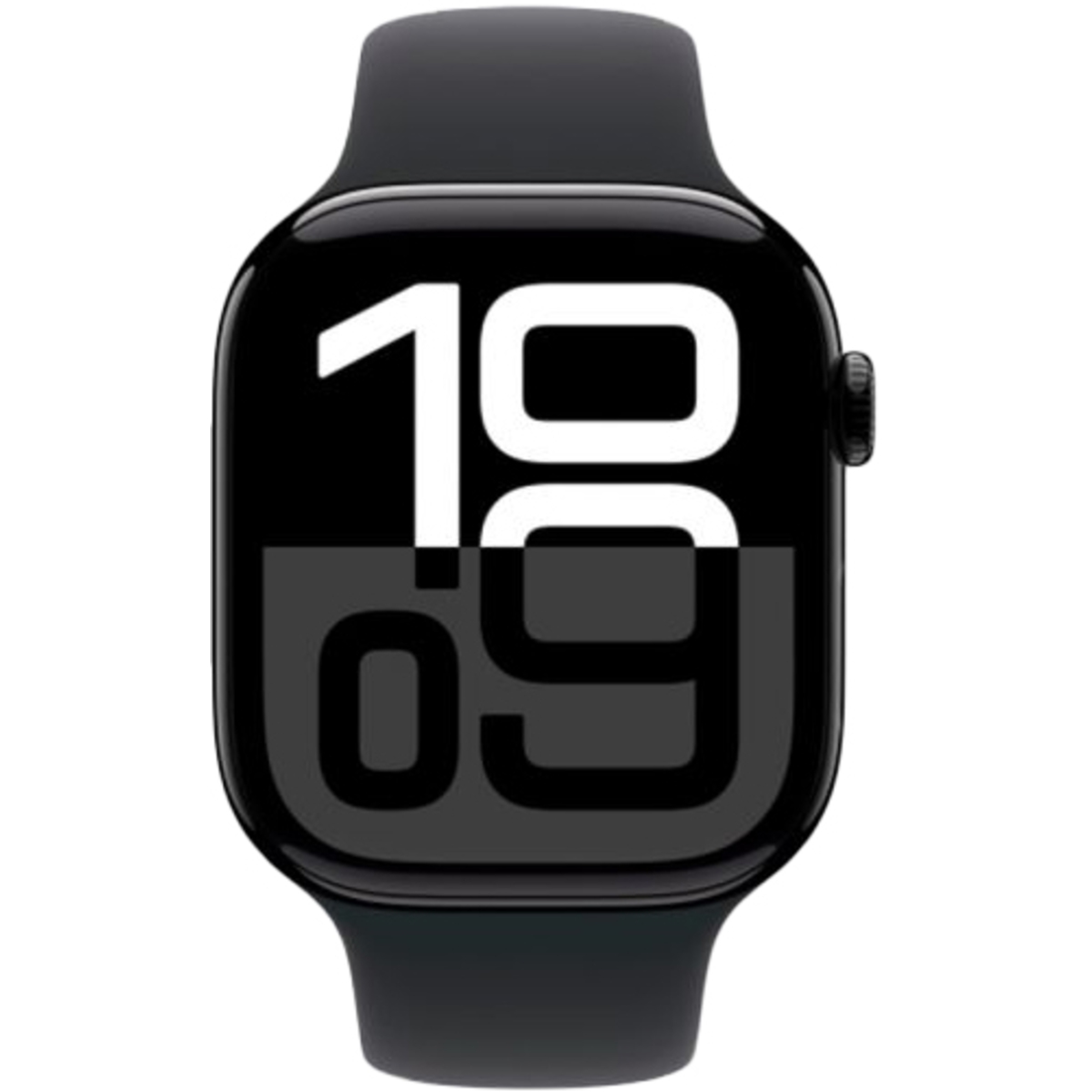 Умные часы Apple Watch Series 10 46mm Aluminum Case with Sport Band S / M (Цвет: Jet Black / Black)