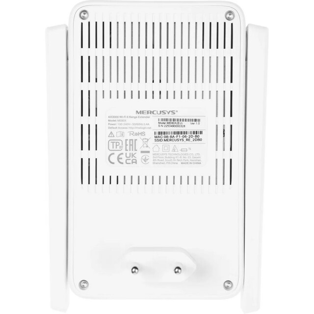 Повторитель беспроводного сигнала Mercusys ME80X 