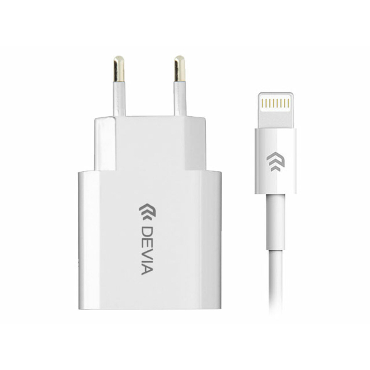 СЗУ Devia Smart Charger Suit Lightning 2.1A (Цвет: White)