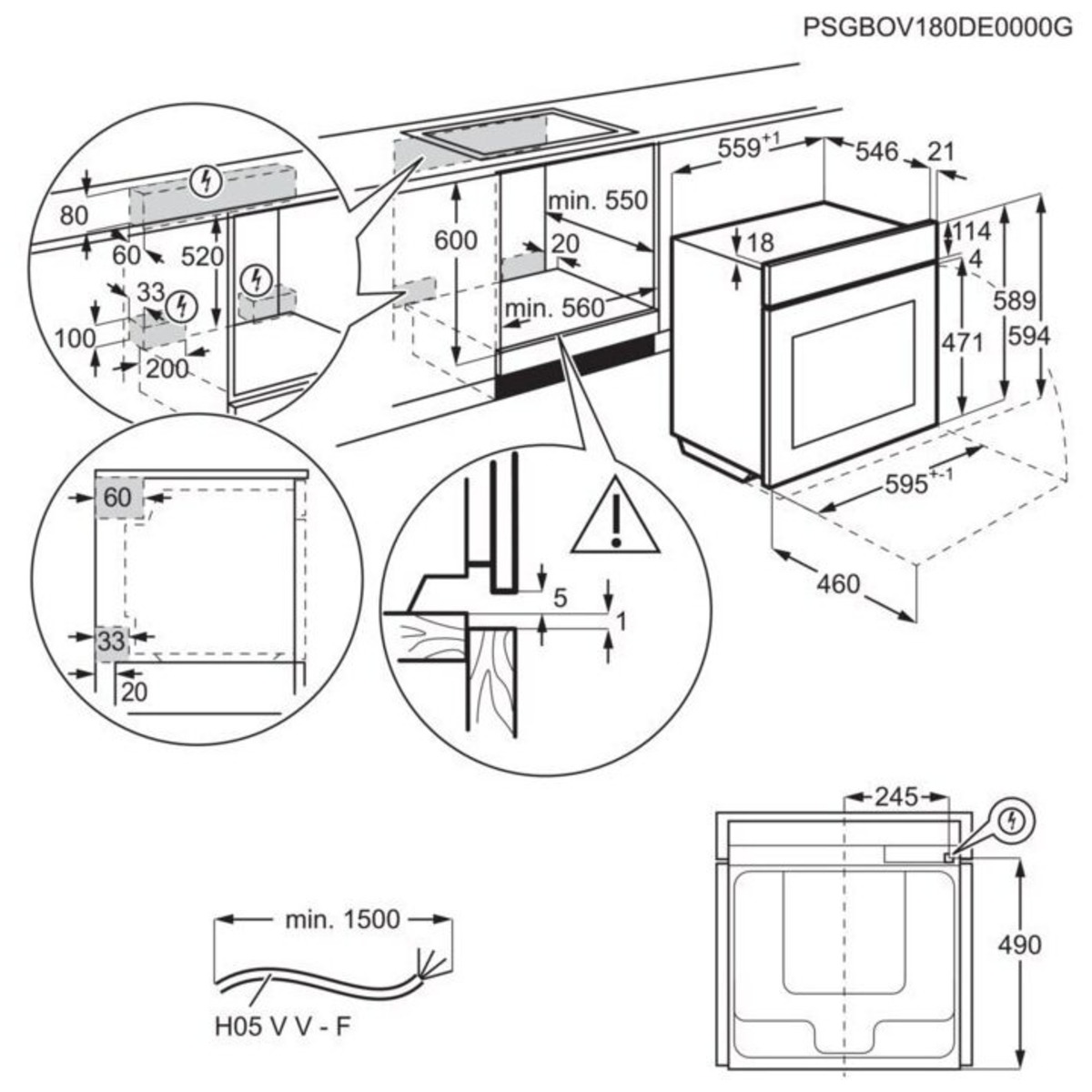 Духовой шкаф Electrolux EOD3C70TK (Цвет: Black)