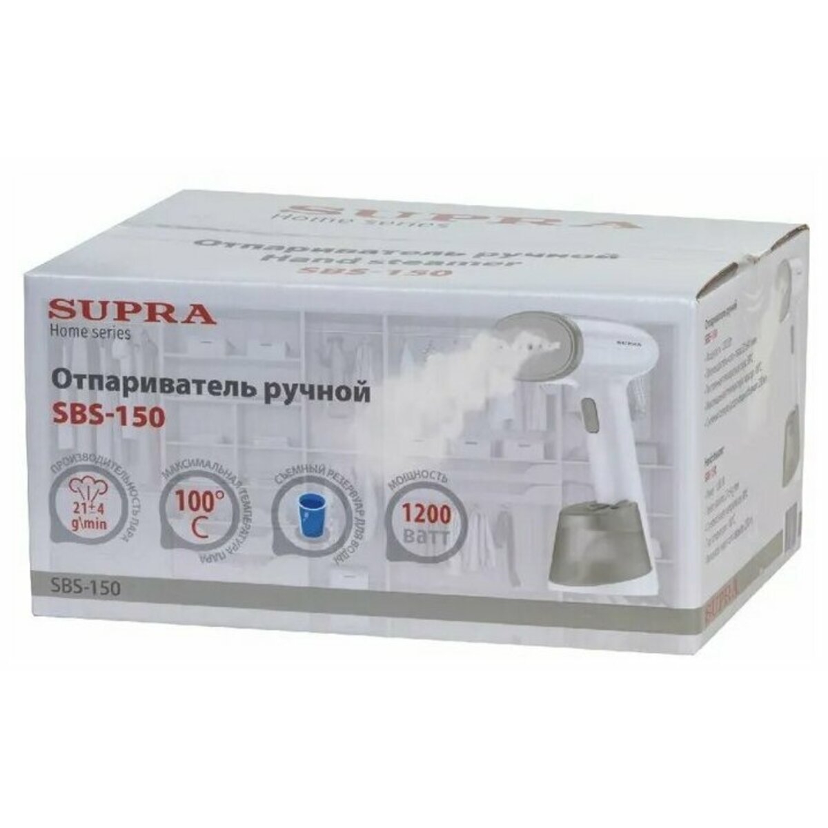 Отпариватель ручной Supra SBS-150 (Цвет: White)