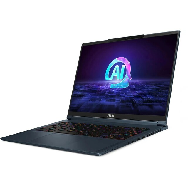 Ноутбук MSI Stealth 16 AI Studio A1VHG-061RU (Intel Core Ultra 9 185H 2.3Ghz/32Gb DDR5/SSD 2Tb/NVIDIA GeForce RTX4080 12Gb/16/IPS/UHD+ (3840x2400)/Windows 11/dark blue/WiFi/BT/Cam) 