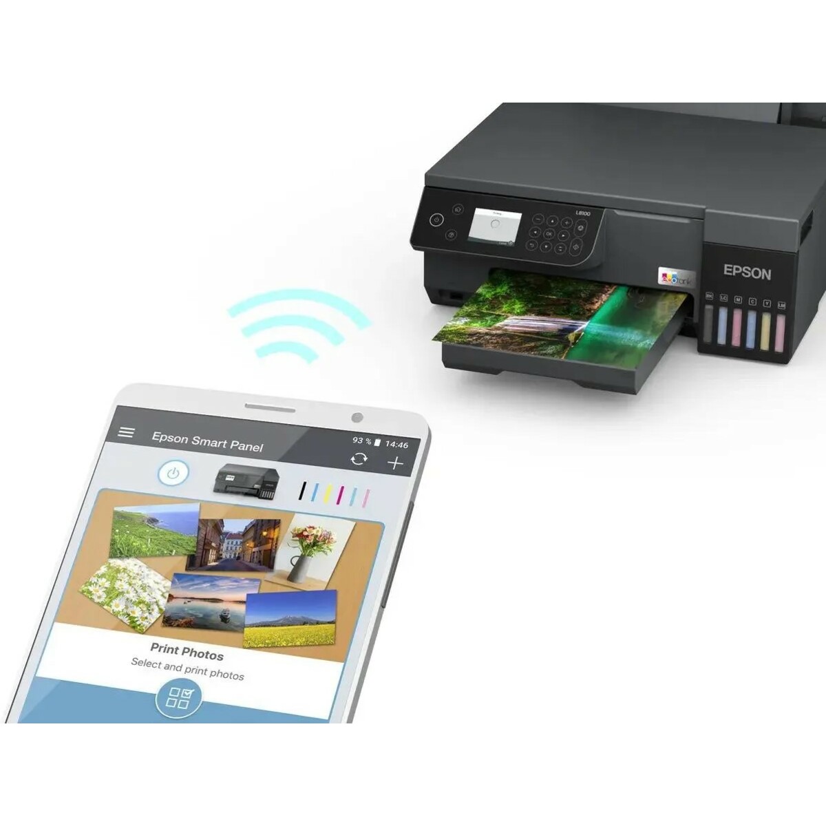 МФУ струйный Epson EcoTank L8100 (C11CK94***), черный