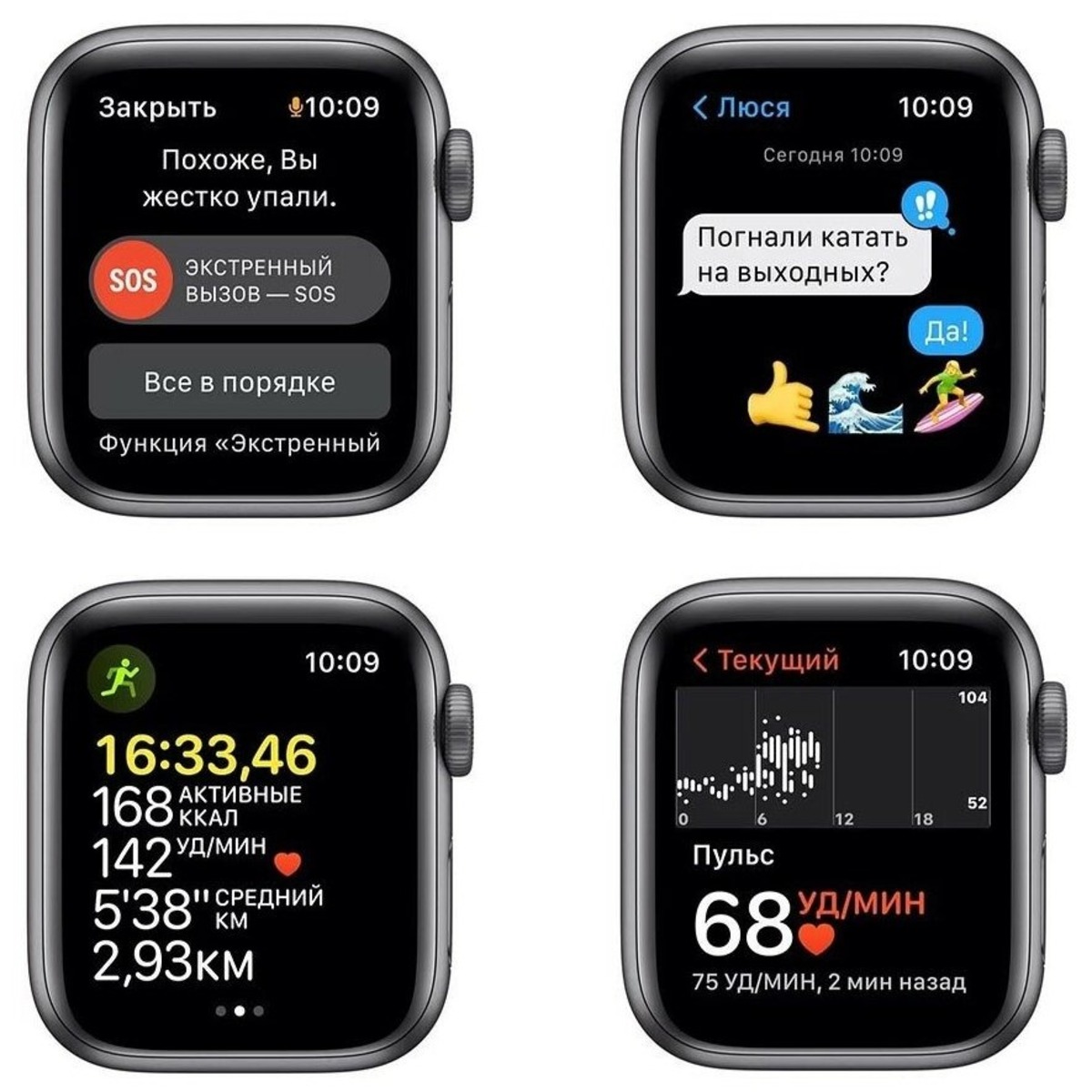 Умные часы Apple Watch SE 40mm Aluminum Case with Nike Sport Band (Цвет: Space Gray / Anthracite)