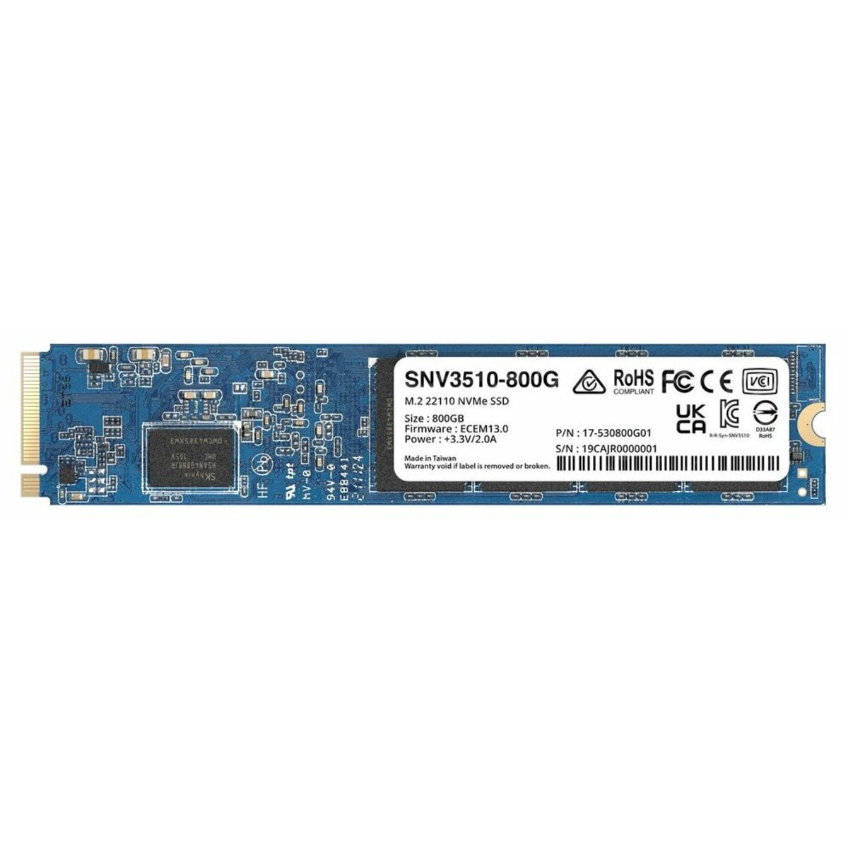 SSD жесткий диск Synology 800 ГБ SNV3510-800G