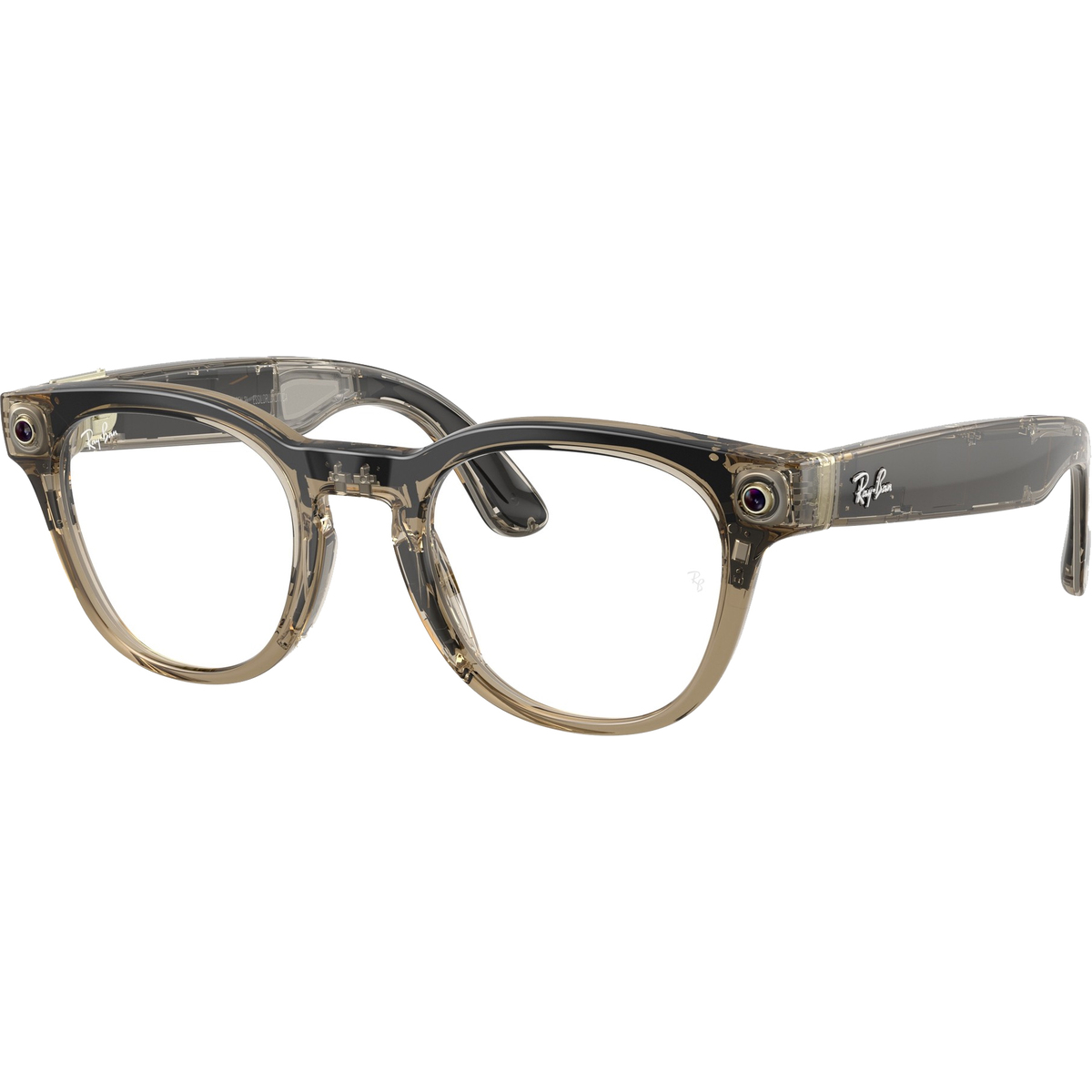 Умные очки Ray-Ban Meta Scriber Optics RW7002 (Gen 2) (Цвет: Transparent Shiny Stone Beige / Clear)