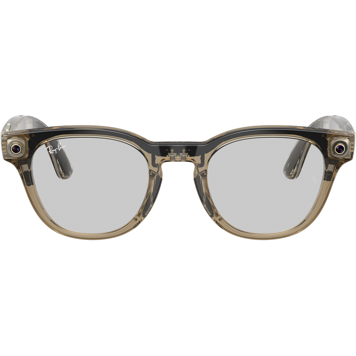 Умные очки Ray-Ban Meta Scriber Optics RW7002 (Gen 2) (Цвет: Transparent Shiny Stone Beige / Clear)