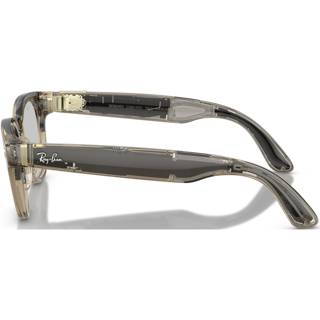 Умные очки Ray-Ban Meta Scriber Optics RW7002 (Gen 2) (Цвет: Transparent Shiny Stone Beige / Clear)
